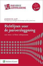 Richtlijnen voor de Jaarverslaggeving voor micro- en kleine rechtspersonen 2018