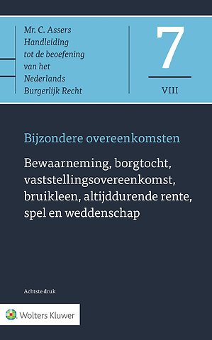 Asser 7-VIII Bewaarneming, borgtocht, vaststellingsovereenkomst