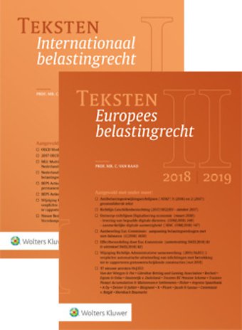 Teksten Internationaal & Europees belastingrecht 2018/2019