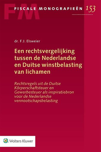 Een rechtsvergelijking tussen de Nederlandse en Duitse winstbelasting van lichamen
