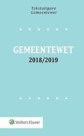 Tekstuitgave Gemeentewet 2018-2019