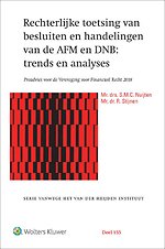 Rechterlijke toetsing van besluiten en handelingen van de AFM en DNB
