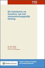De betekenis en functies van het vennootschappelijk belang