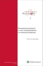 Waarderingsvragen in het ondernemings- en insolventierecht