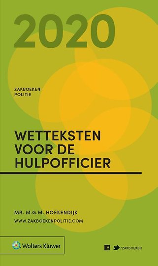 Zakboek Wetteksten voor de Hulpofficier 2020