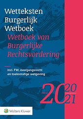 Wetteksten Burgerlijk Wetboek / Wetboek van Burgerlijke Rechtsvordering - editie 2020-2021