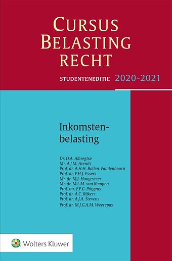 Studenteneditie Cursus Belastingrecht Inkomstenbelasting 2020-2021