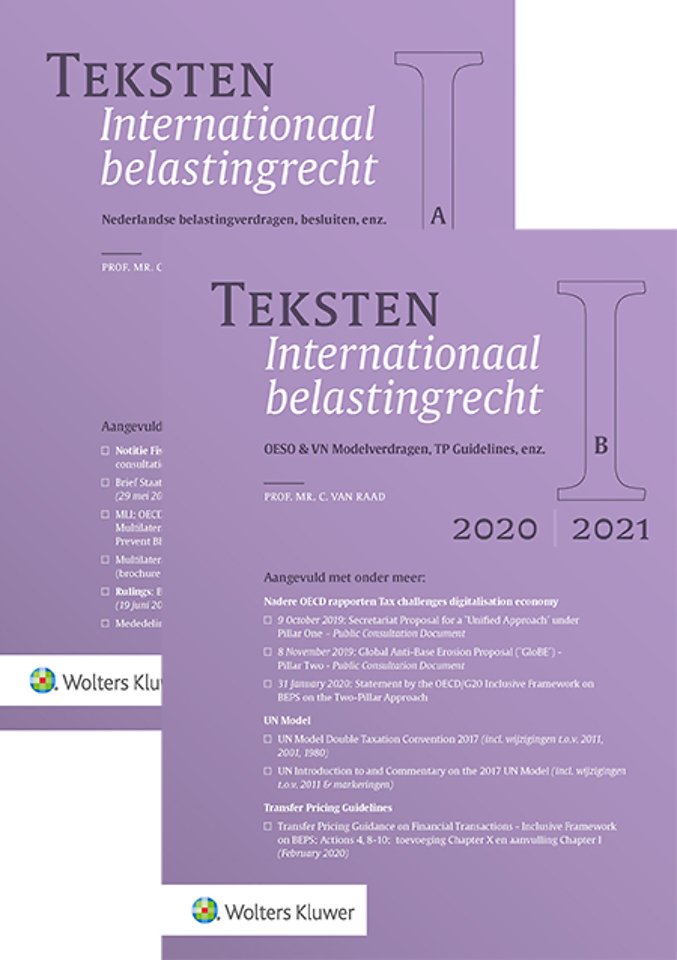 Teksten Internationaal belastingrecht 2020/2021 Teksten Internationaal belastingrecht 2020/2021
