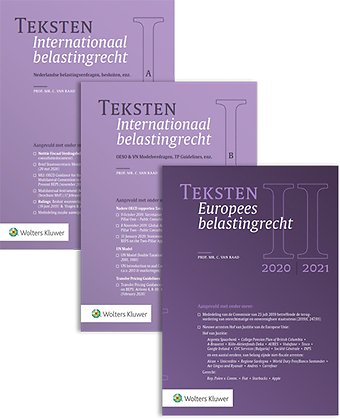 Teksten Internationaal & Europees belastingrecht 2020/2021