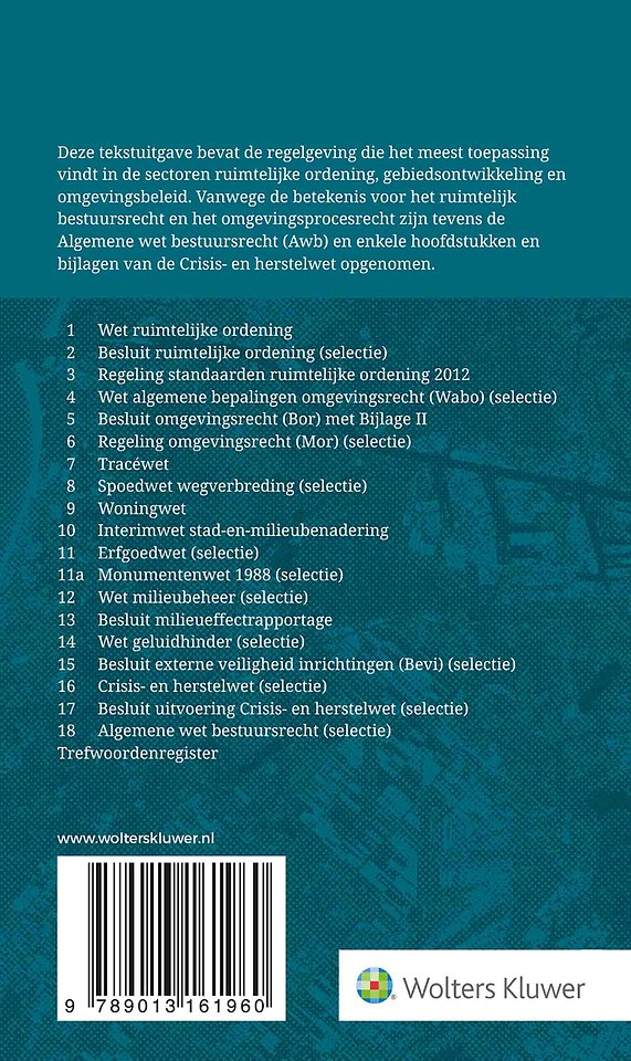 Tekstuitgave Ruimtelijk bestuursrecht 2021/2