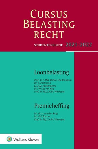 Studenteneditie Cursus Belastingrecht Loonbelasting/Premieheffing 2021-2022