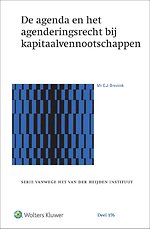 De agenda en het agenderingsrecht bij kapitaalvennootschappen
