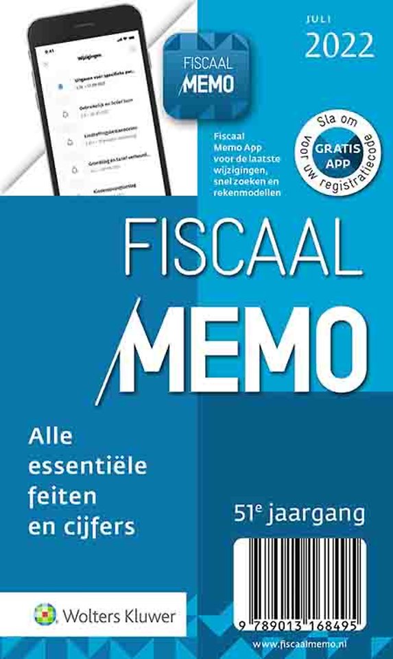 Fiscaal Memo juli 2022 Fiscaal Memo juli 2022