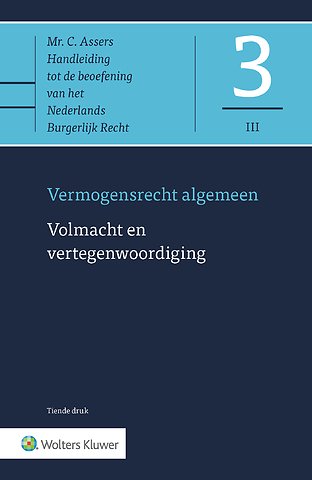 Asser 3-III Volmacht en vertegenwoordiging