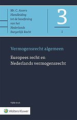 Asser 3-I Europees recht en Nederlands vermogensrecht
