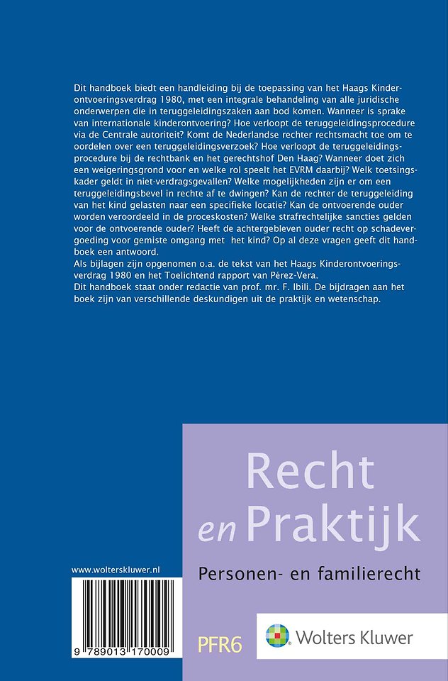 Handboek internationale kinderontvoering