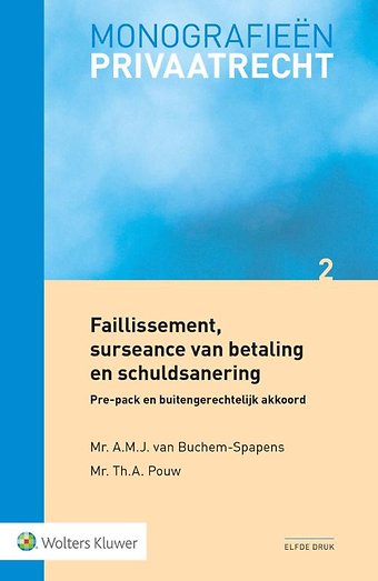 Faillissement, surseance van betaling en schuldsanering