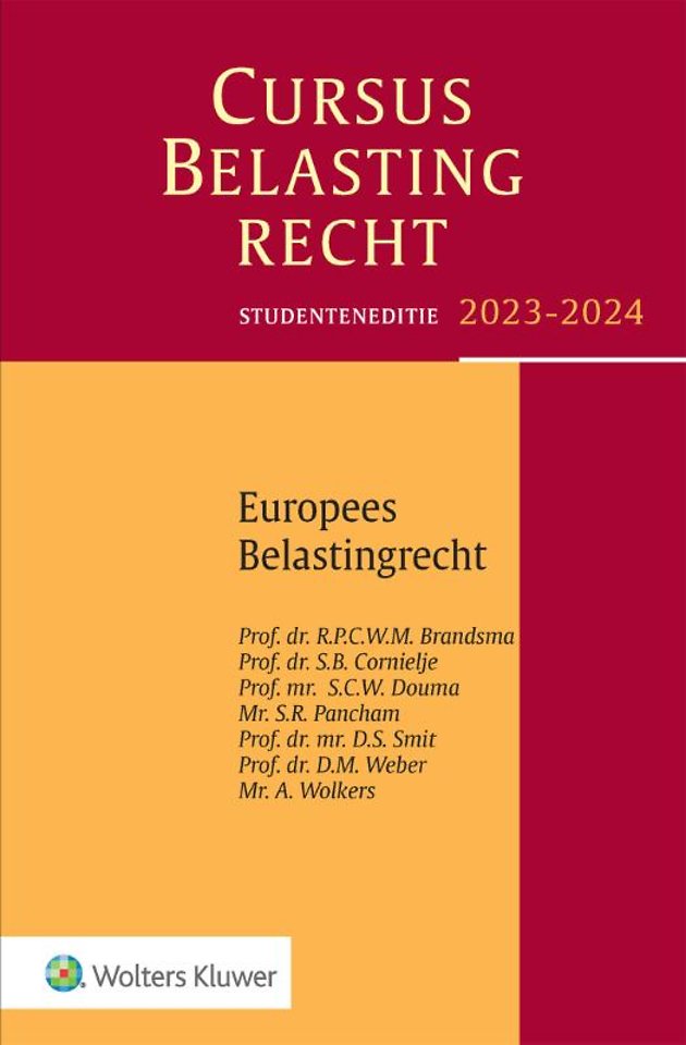 Studenteneditie Cursus Belastingrecht Europees belastingrecht 2023-2024
