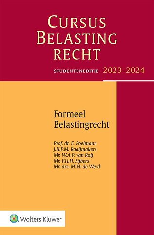 Studenteneditie Cursus Belastingrecht Formeel Belastingrecht 2023-2024