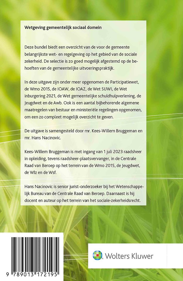 Wetgeving gemeentelijk sociaal domein 2023-2
