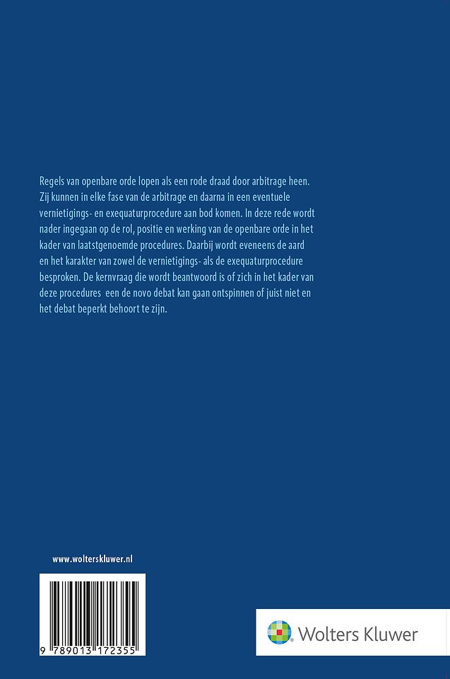 Openbare orde en arbitrage