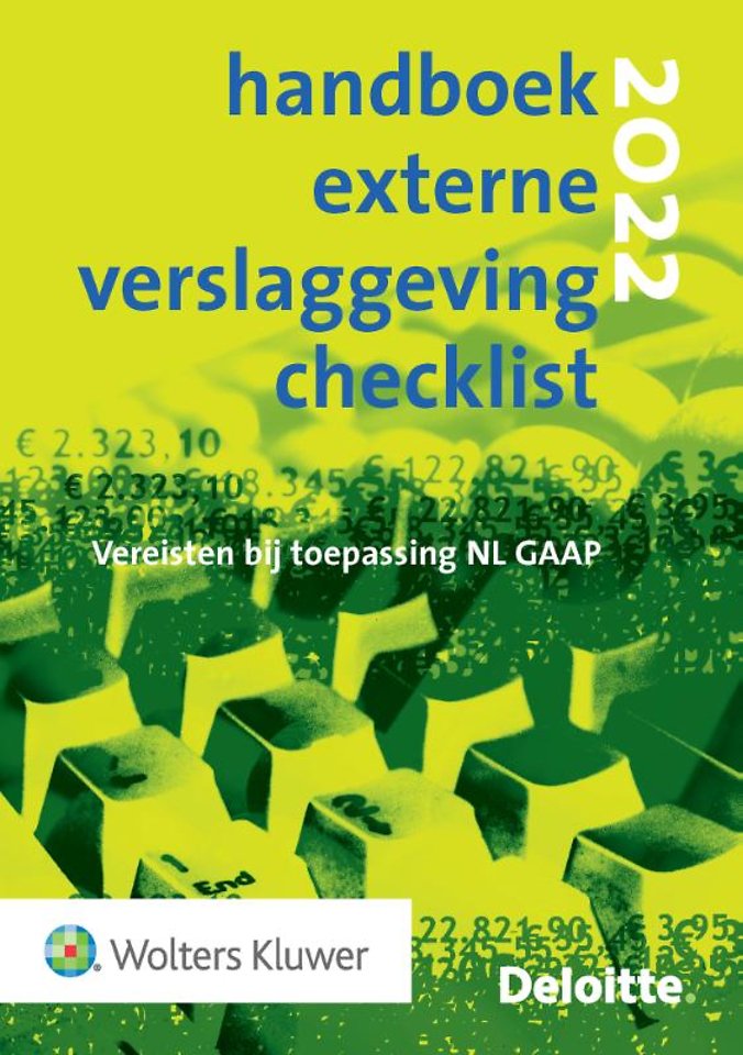 Handboek Externe Verslaggeving Checklist 2022