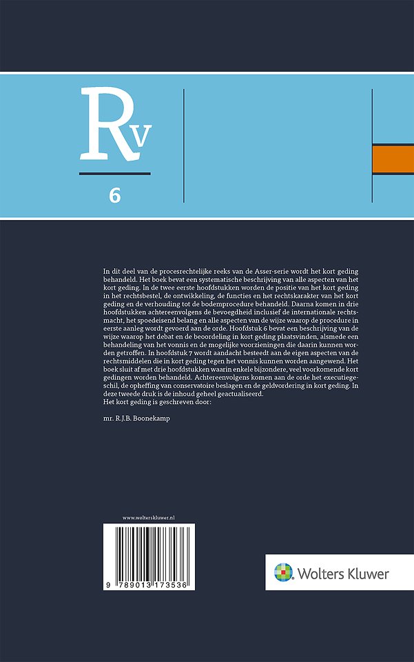 Asser Procesrecht 6 Het kort geding