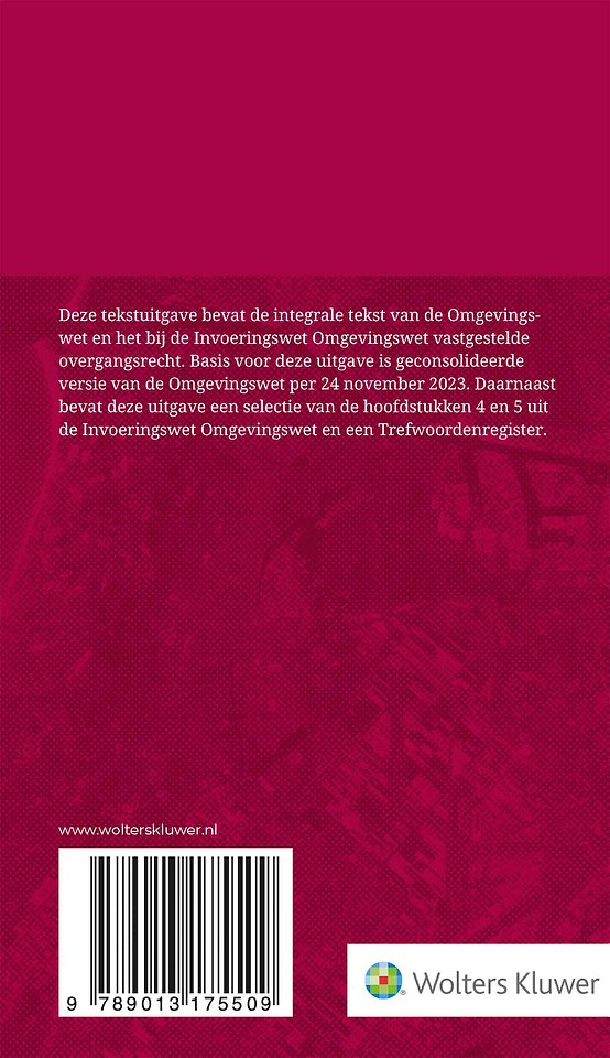 Tekstuitgave Omgevingswet 2024