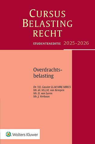 Studenteneditie Cursus Belastingrecht Overdrachtsbelasting 2025-2026