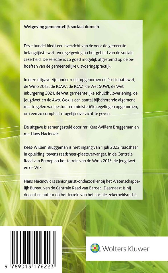 Wetgeving gemeentelijk sociaal domein 2024-1