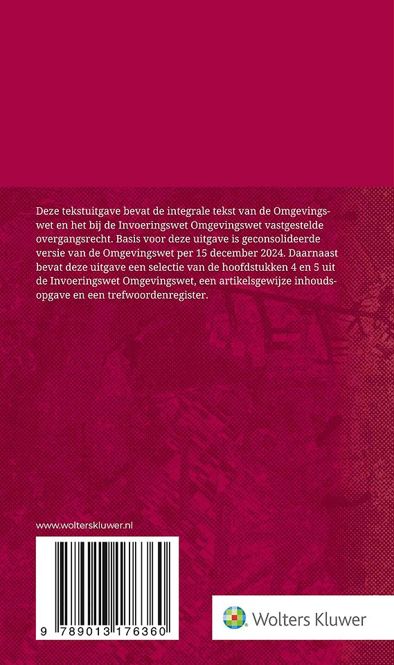 Tekstuitgave Omgevingswet 2025