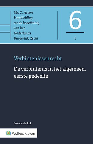 Asser 6-I De verbintenis in het algemeen, eerste gedeelte
