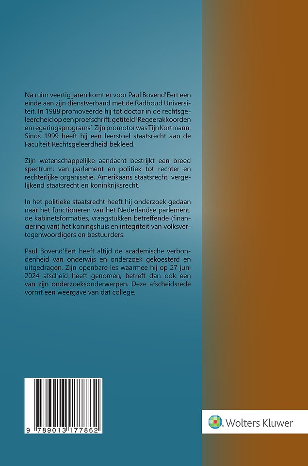 Naleving van integriteitsregels in het parlement en de regering
