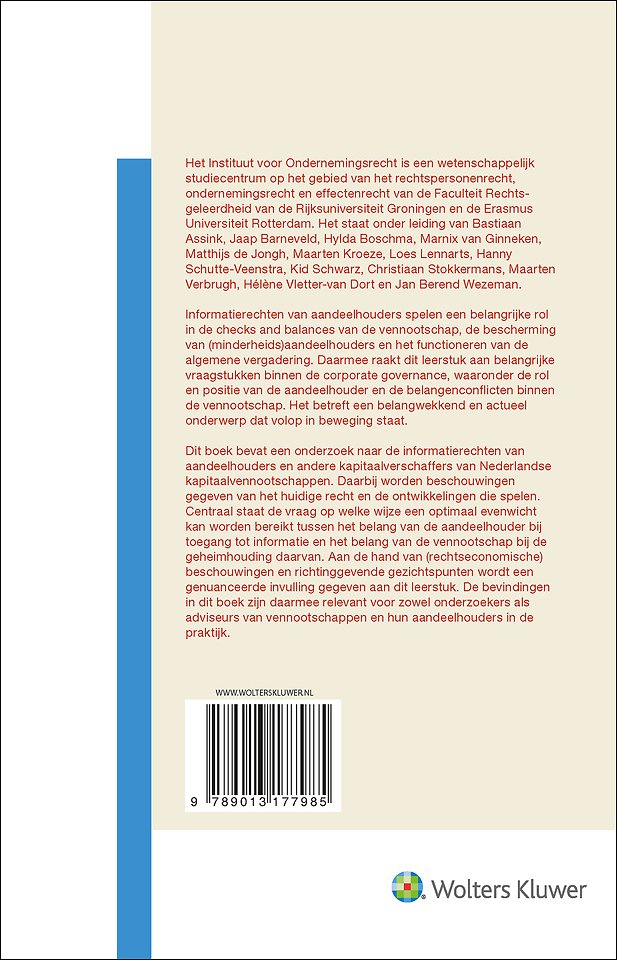 Informatierechten van aandeelhouders