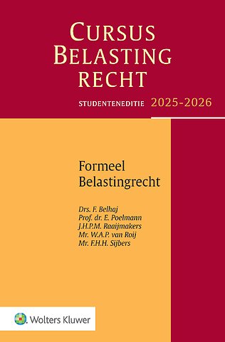 Studenteneditie Cursus Belastingrecht Formeel Belastingrecht 2025-2026