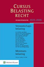 Studenteneditie Cursus Belastingrecht Vennootschapsbelasting 2025-2026