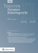 Teksten Europees belastingrecht 2025/2026