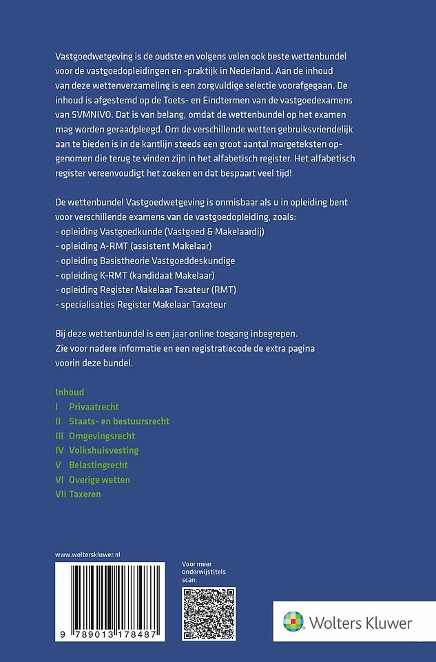 Vastgoedwetgeving 2025-2026