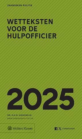 Zakboek Wetteksten voor de Hulpofficier 2025