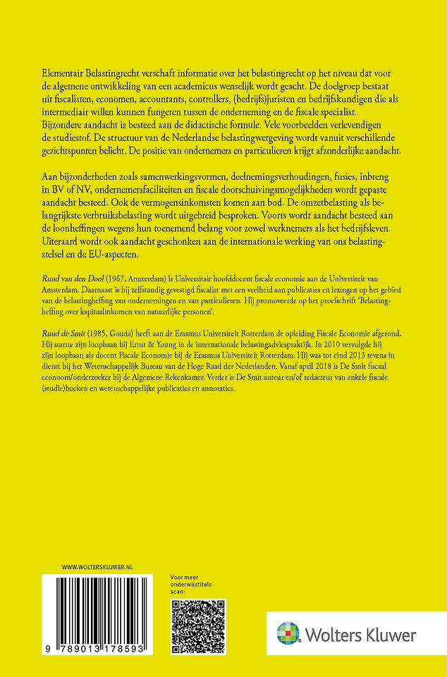 Elementair Belastingrecht (theorieboek) 2025/2026
