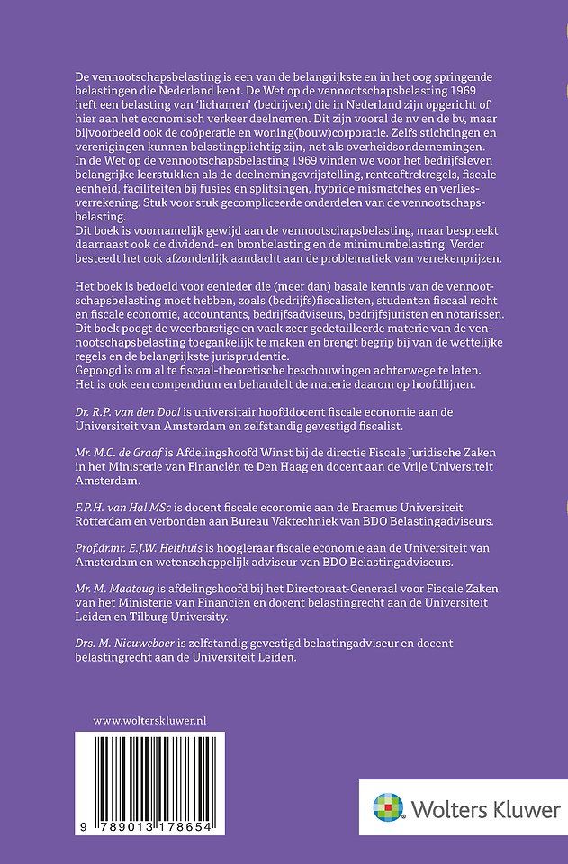 Compendium Vennootschapsbelasting