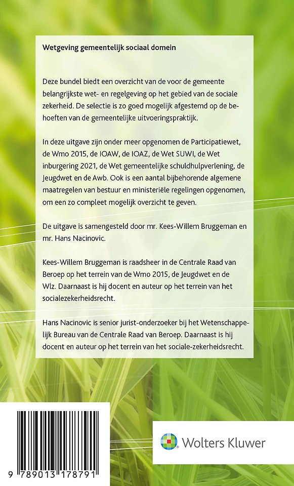 Wetgeving gemeentelijk sociaal domein 2025-1
