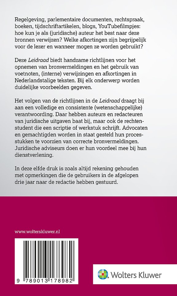 Leidraad voor juridische auteurs 2025