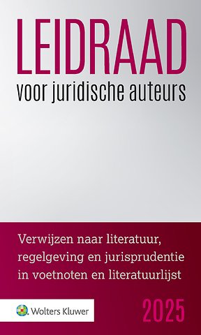 Leidraad voor juridische auteurs