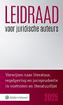 Leidraad voor juridische auteurs Leidraad voor juridische auteurs