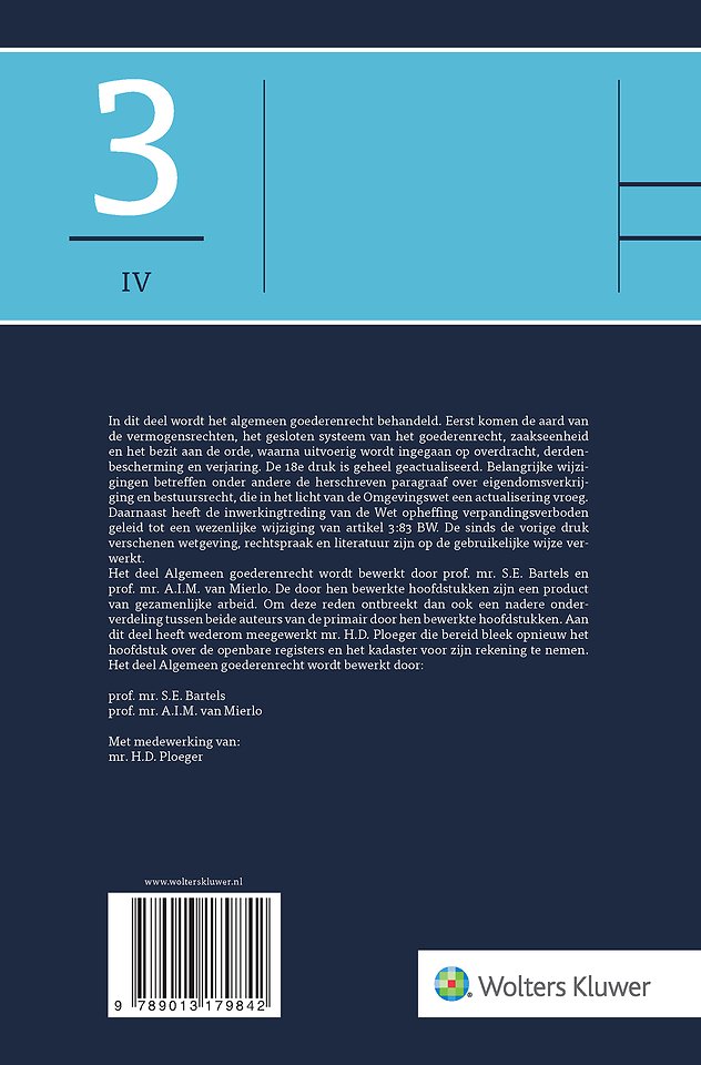 Asser 3-IV Algemeen goederenrecht