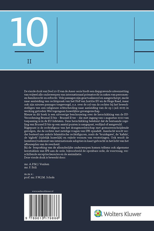 Asser 10-II Internationaal personen- en familierecht en erfrecht