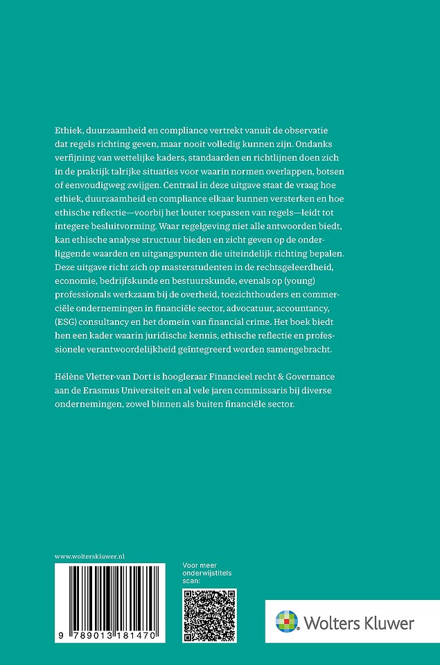 Ethiek, duurzaamheid en compliance