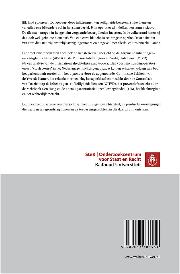 Toezicht op de AIVD en de MIVD