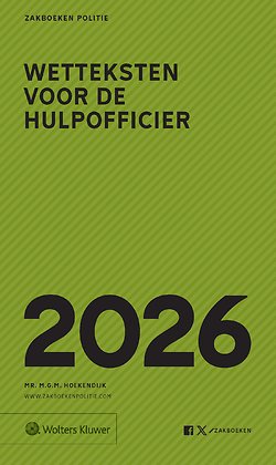Zakboek Wetteksten voor de Hulpofficier 2026 door Mike Hoekendijk